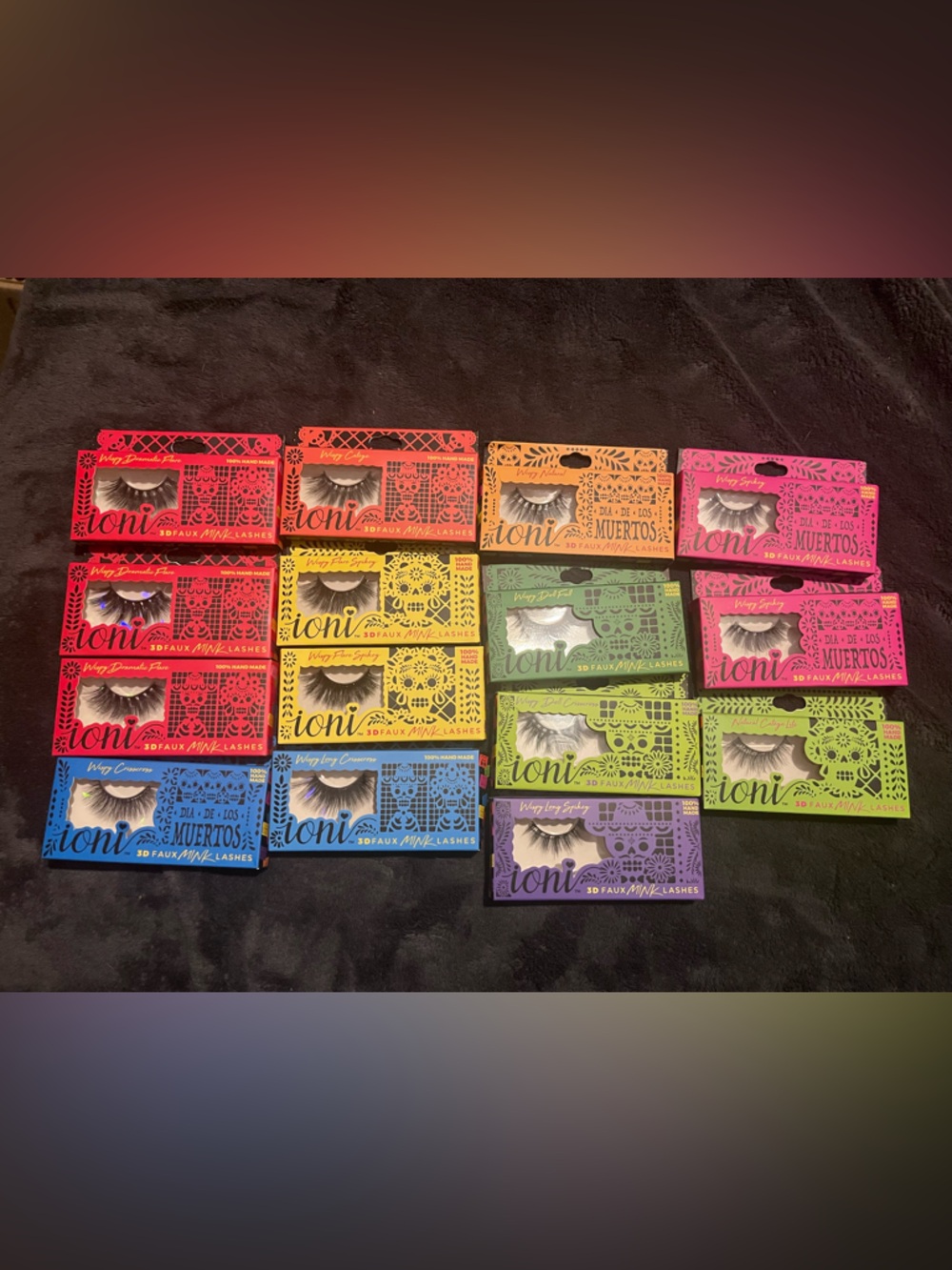 Ioni 3D Faux Mink Lashes – Multi-Color Assortment